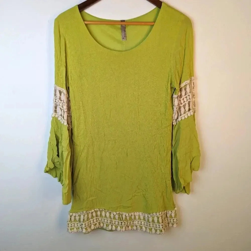 Entro Lime Green Tunic - Medium